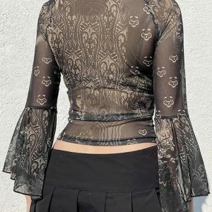 Y2K Fashion Ruched Square Neck Top - Perfect for Spring Outfits & Casual Looks