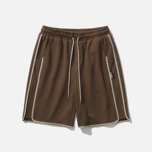 Y2K Fashion Side Stripe Shorts for Casual Summer & Spring Outfits