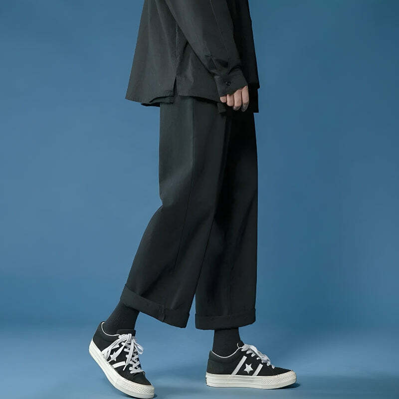 Y2K Fashion Soft Boy Casual Straight Leg Pants - Comfy Summer & Spring Outfit Ideas