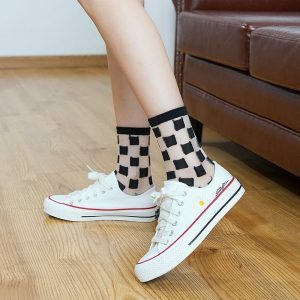 Y2K Fashion Transparent Mesh Socks for Coquette Aesthetic & Casual Outfit Ideas