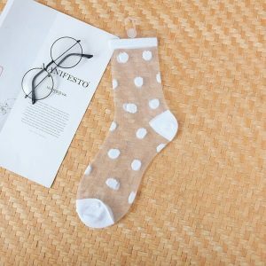 Y2K Fashion Transparent Mesh Socks for Coquette Aesthetic & Casual Outfit Ideas