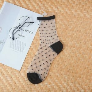 Y2K Fashion Transparent Mesh Socks for Coquette Aesthetic & Casual Outfit Ideas