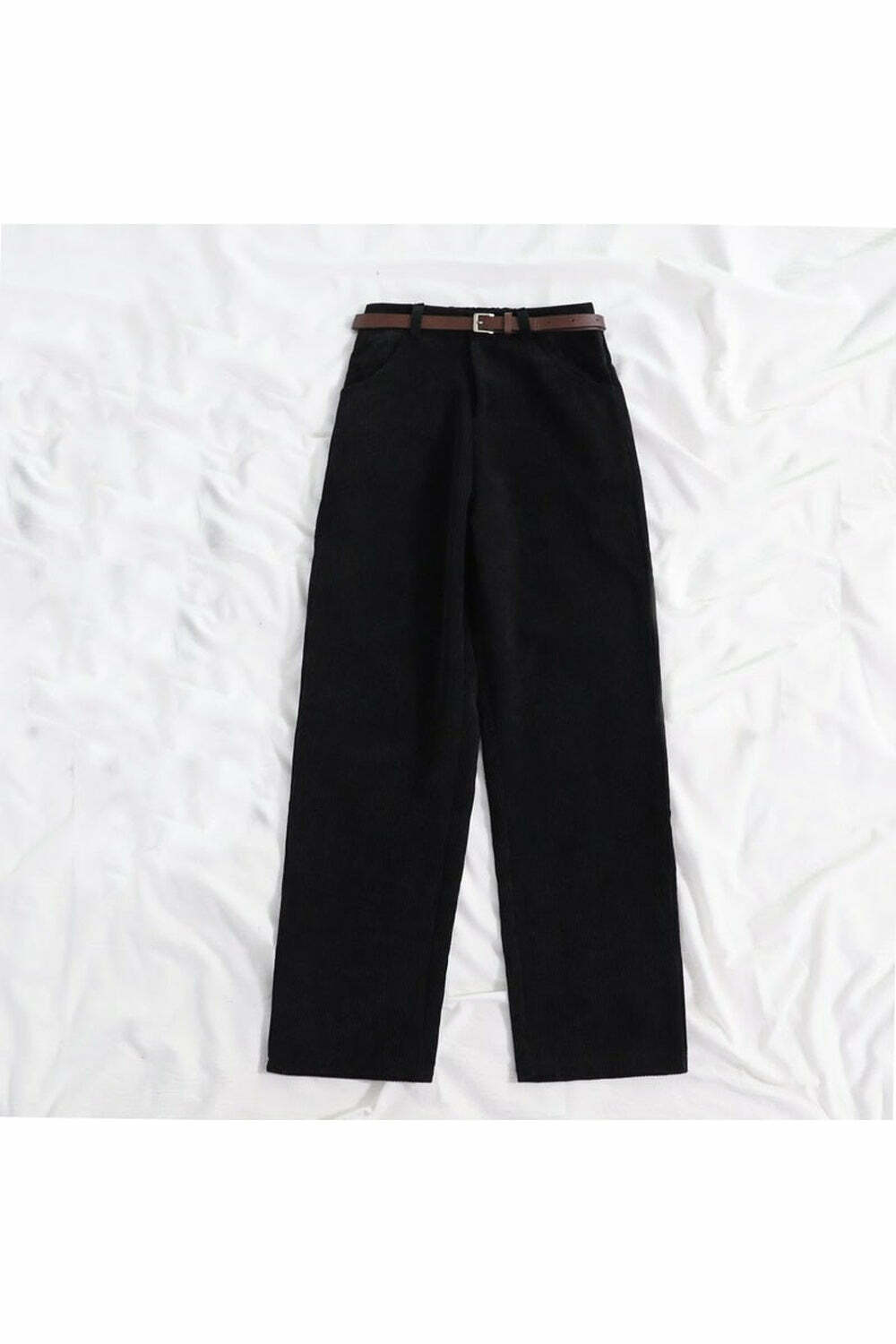 Y2K Fashion Vintage Retro Corduroy Pants - Trendy Casual Outfits for Spring & Summer
