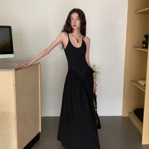 Y2K Vintage Corset Maxi Dress - Perfect for Spring Outfits, Prom, and Concerts