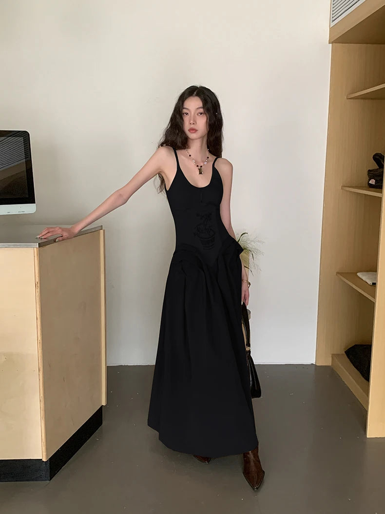 Y2K Vintage Corset Maxi Dress - Perfect for Spring Outfits, Prom, and Concerts