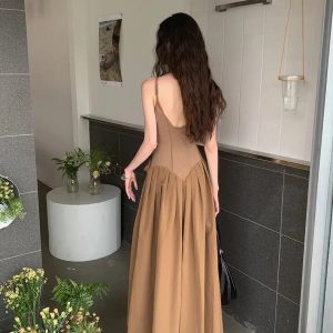 Y2K Vintage Corset Maxi Dress - Perfect for Spring Outfits, Prom, and Concerts