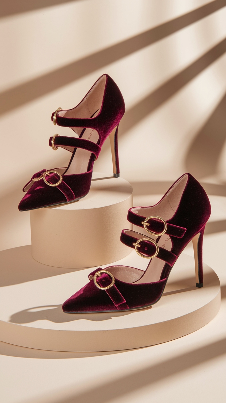 The Perfect Outfit to Pair with Maroon Heels outfit idea