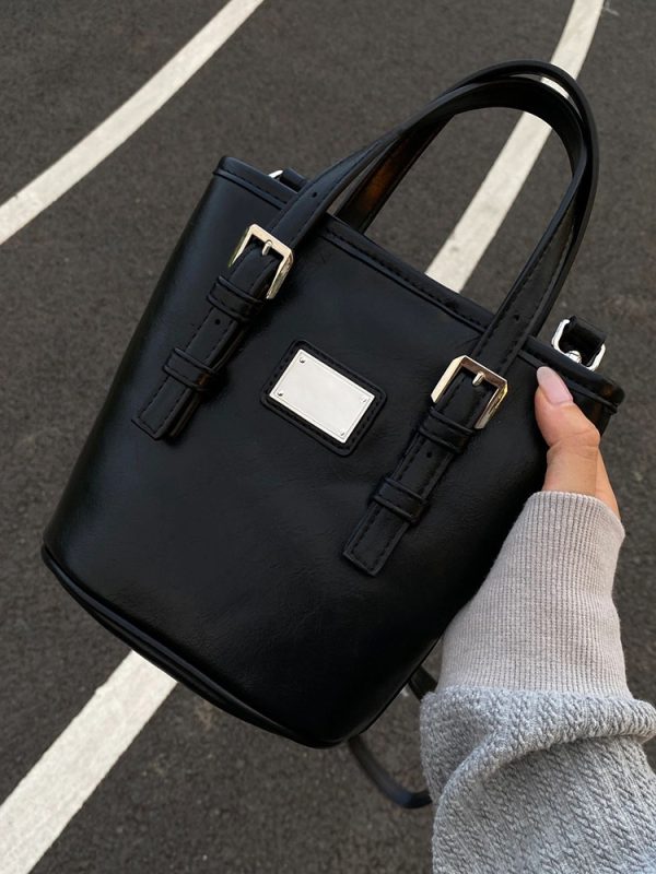 2023 Korean-Style Retro Bucket Bag for Women - Trendy Handheld Commuting Bag, High-End Niche Design, Crossbody Option