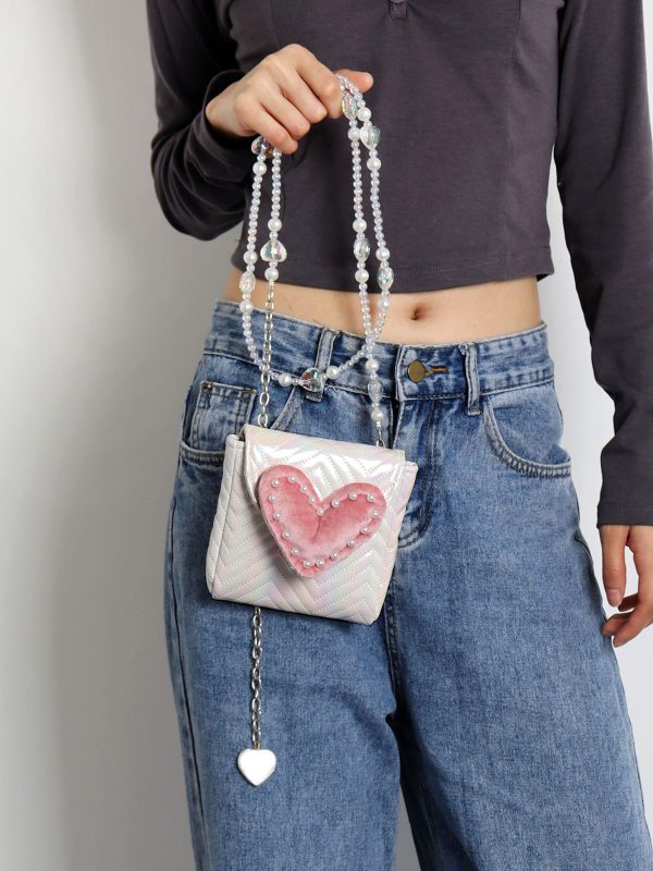 2023 Summer Mini Heart-Shaped Handbag for Women - Versatile Stylish Crossbody Phone & Coin Purse, Cute High-End Design