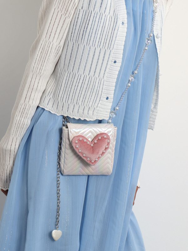 2023 Summer Mini Heart-Shaped Handbag for Women - Versatile Stylish Crossbody Phone & Coin Purse, Cute High-End Design