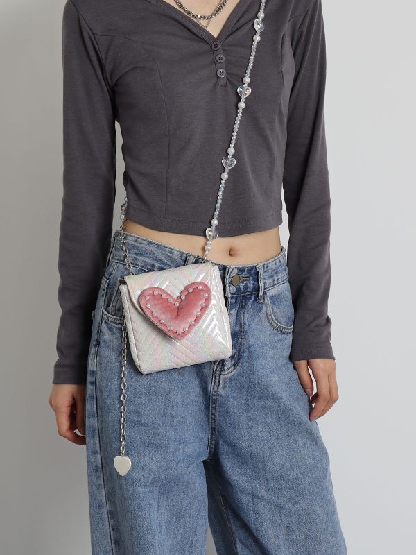 2023 Summer Mini Heart-Shaped Handbag for Women - Versatile Stylish Crossbody Phone & Coin Purse, Cute High-End Design