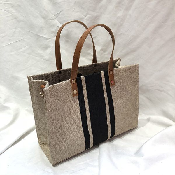 2024 Korean Style Women's Large Canvas Shoulder Crossbody Handbag - Simple Professional Commuter Fashion