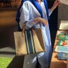 2024 Korean Style Women's Large Canvas Shoulder Crossbody Handbag - Simple Professional Commuter Fashion