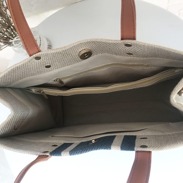 2024 Korean Style Women's Large Canvas Shoulder Crossbody Handbag - Simple Professional Commuter Fashion