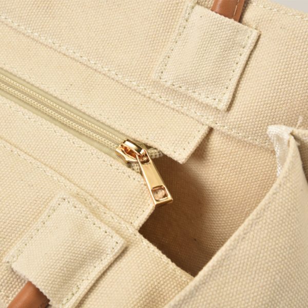 2024 Minimalist Large Capacity Shoulder Canvas Tote Bag - Dongdaemun Style Women's Shopping Bag