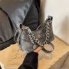 2025 New Model Patchwork Small Bag for Women - Stylish Versatile Chain Underarm Shoulder Crossbody Bag