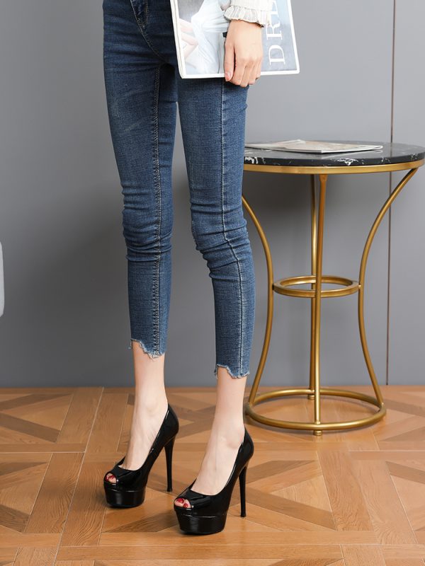 2025 New Style Waterproof Super High Heels Women's Stiletto Sandals - 12CM Peep Toe Nightclub Fashion Platform Shoes
