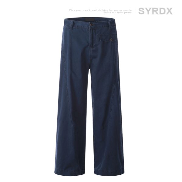 2025 New Wide-Leg Curved Knife Casual Pants for Men and Women - Straight-Leg Loose Fit, Trendy Unisex Fashion