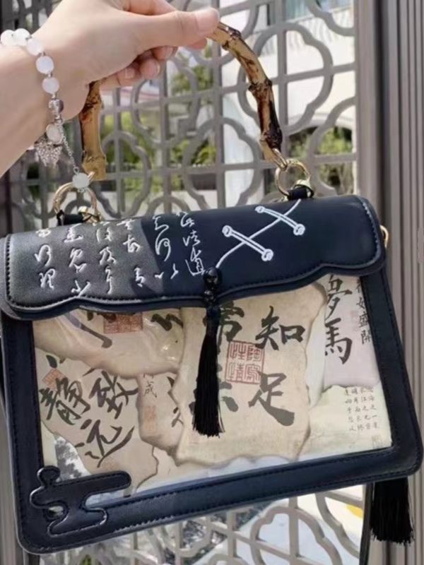 2025 Niche Ancient Style Handheld Pain Bag - Large Capacity Versatile Crossbody Commuter Shoulder Bag for Fashion Lovers