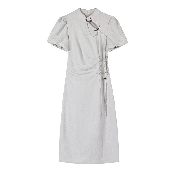 2025 Spring Qipao Dress for Women, National Style Chinese Dress, Young Women's Summer Fashion, Elegant Asian-Inspired Design