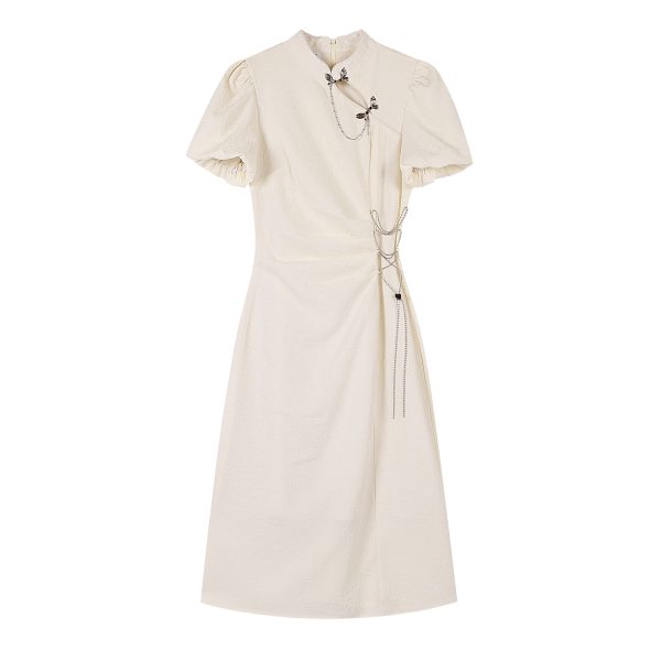 2025 Spring Qipao Dress for Women, National Style Chinese Dress, Young Women's Summer Fashion, Elegant Asian-Inspired Design