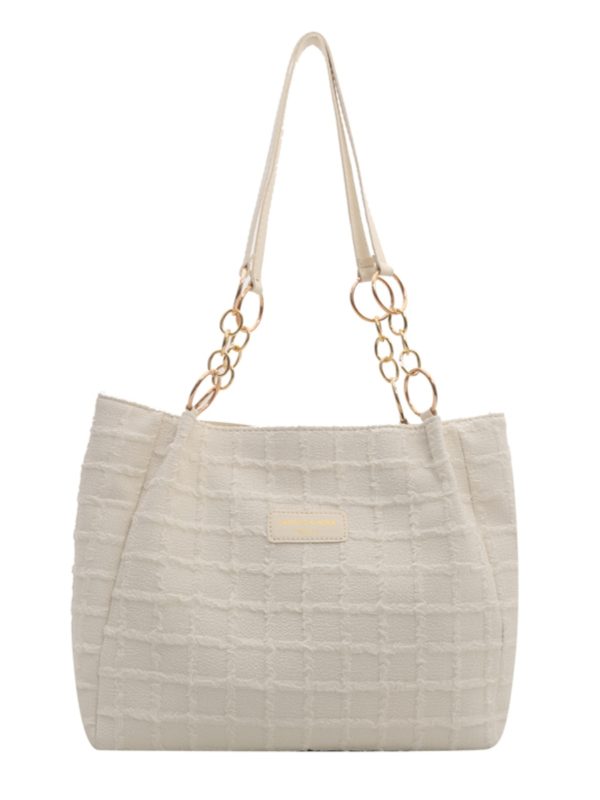 2025 Summer Minimalist High-End Large Handbag for Women - Versatile Shoulder Tote Bag with Spacious Capacity for Commuting