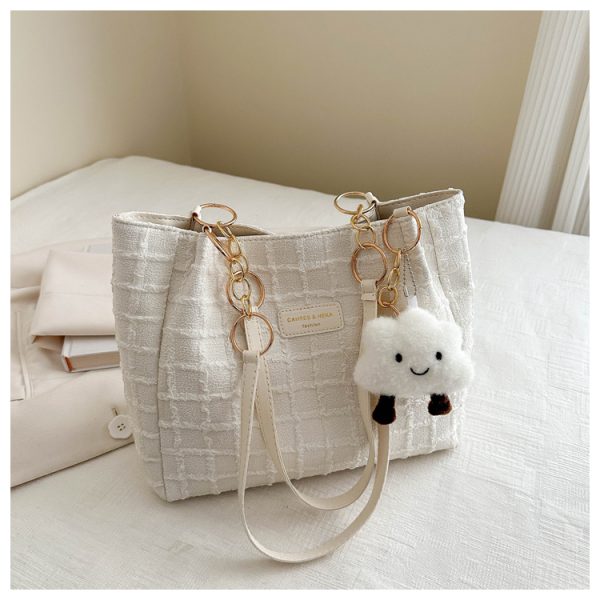 2025 Summer Minimalist High-End Large Handbag for Women - Versatile Shoulder Tote Bag with Spacious Capacity for Commuting