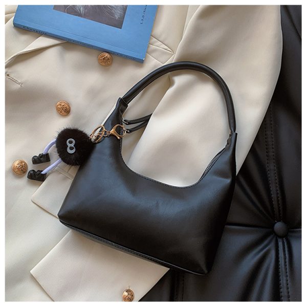 2025 Summer Women's Silver French-Style Baguette Shoulder Bag - Versatile High-End Niche Underarm Bag
