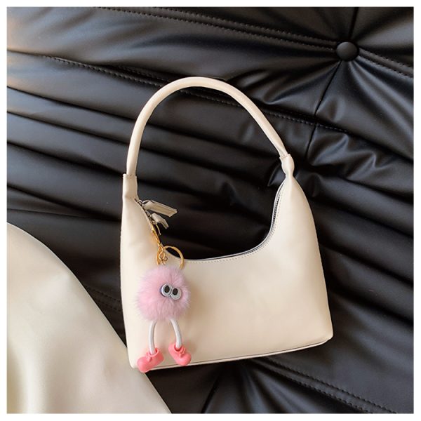 2025 Summer Women's Silver French-Style Baguette Shoulder Bag - Versatile High-End Niche Underarm Bag