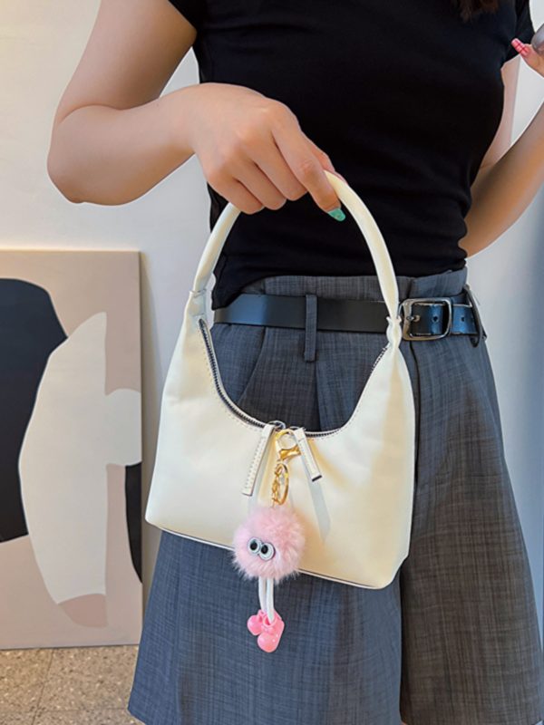 2025 Summer Women's Silver French-Style Baguette Shoulder Bag - Versatile High-End Niche Underarm Bag