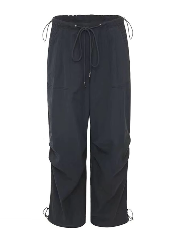 2025 Trendy American-Style Wide-Leg Cargo Pants for Women, Casual Retro Slim-Fit Street Dance & Jazz Sports Trousers