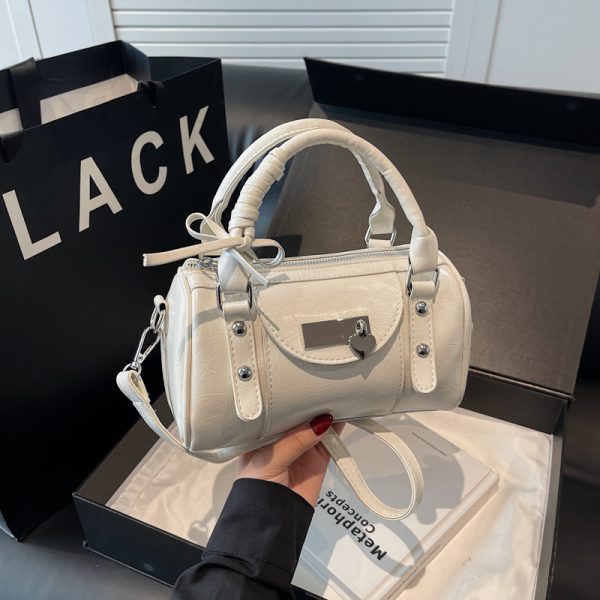 2025 Women's High-End Ballet Bowling Bag - Sweet Cool Crossbody Boston Handbag for Chic Fashion Style