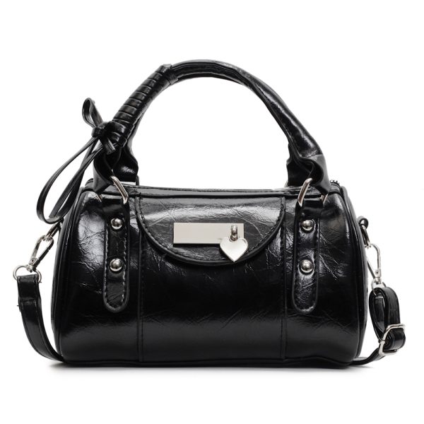 2025 Women's High-End Ballet Bowling Bag - Sweet Cool Crossbody Boston Handbag for Chic Fashion Style