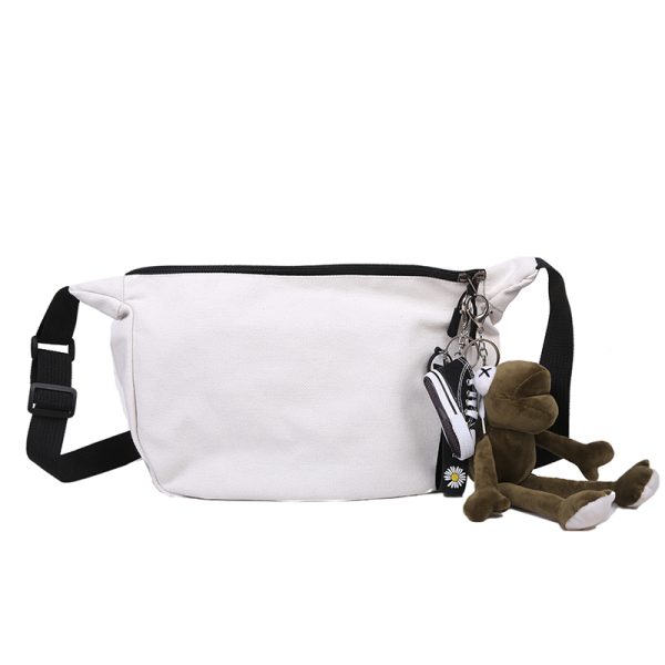 2025 Women's Large Capacity Canvas Shoulder Crossbody Bag - Solid Color Versatile Casual Style