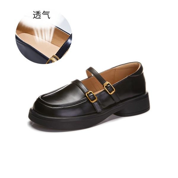 3.2 cm Soft Sole Genuine Leather Mary Jane Shoes for Women - Italian Style Comfortable Spring Footwear