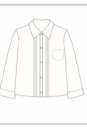 Accordion Pleated Long Sleeve & Short Sleeve JK Shirt Set - Basic Student Uniform for Women, Spring Autumn College Style