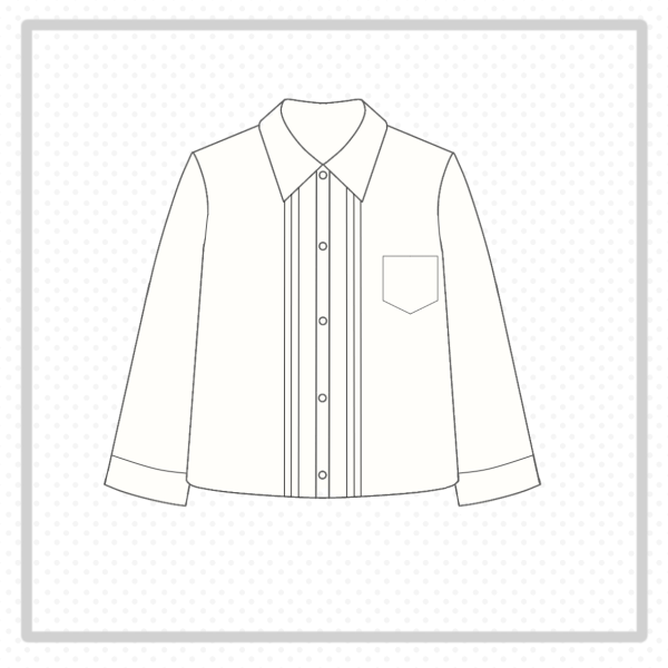 Accordion Pleated Long Sleeve & Short Sleeve JK Shirt Set - Basic Student Uniform for Women, Spring Autumn College Style