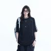 American Retro Black Short-Sleeve T-Shirt for Women â€“ Loose Fit, Summer Casual Tee with Trendy Graphic Design