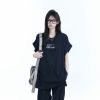 American Retro Black Sleeveless T-Shirt for Women - Summer Sports Style, Loose Fit Unisex Tee with Fun Mountain Quote
