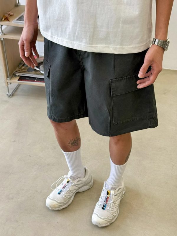 American Retro Distressed Work Shorts for Men and Women - Summer High Street Loose Casual Straight-Leg Five-Point Shorts