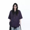 American Retro Tie-Dye Oversized Short Sleeve T-Shirt for Women - Trendy Round Neck Casual Top with Y2K Vibe