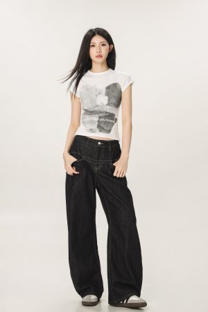 American Style Slim Fit Printed T-Shirt for Women - Beer Team Captain Summer Short Sleeve Top