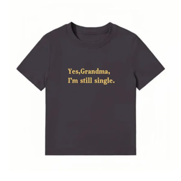 American Style Vintage Slim-Fit Cropped T-Shirt for Women - Summer Slogan Printed Short Sleeves