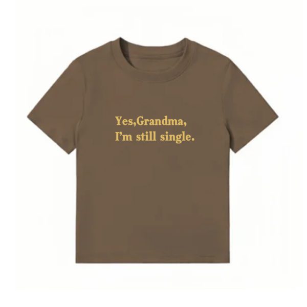 American Style Vintage Slim-Fit Cropped T-Shirt for Women - Summer Slogan Printed Short Sleeves