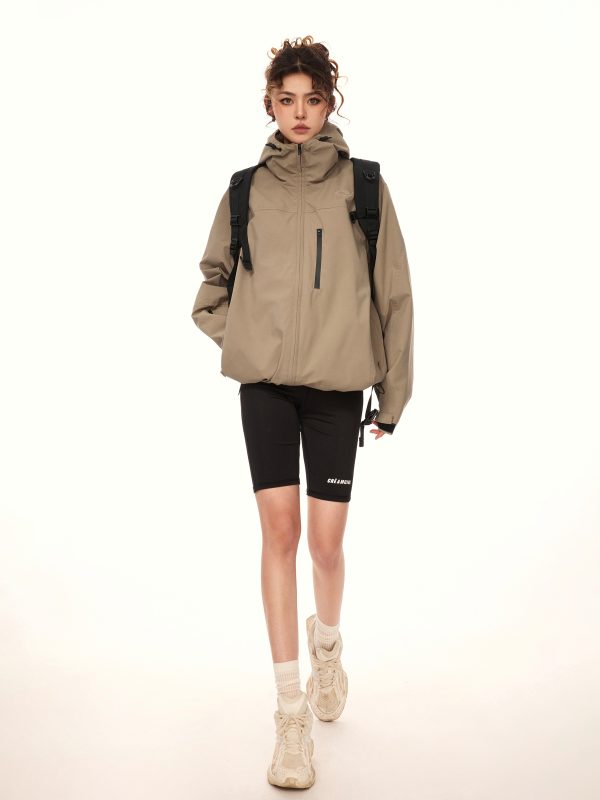 American Vintage Outdoor Windproof Soft Shell Jacket for Women - Casual Spring & Autumn Coat, 2025 Fashion