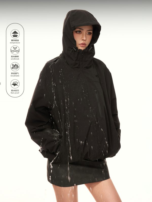 American Vintage Outdoor Windproof Soft Shell Jacket for Women - Casual Spring & Autumn Coat, 2025 Fashion