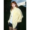 American Vintage Striped Long Sleeve Shirt with Dog Embroidery, Spring Style Loose Top, Casual 90s Inspired Jacket