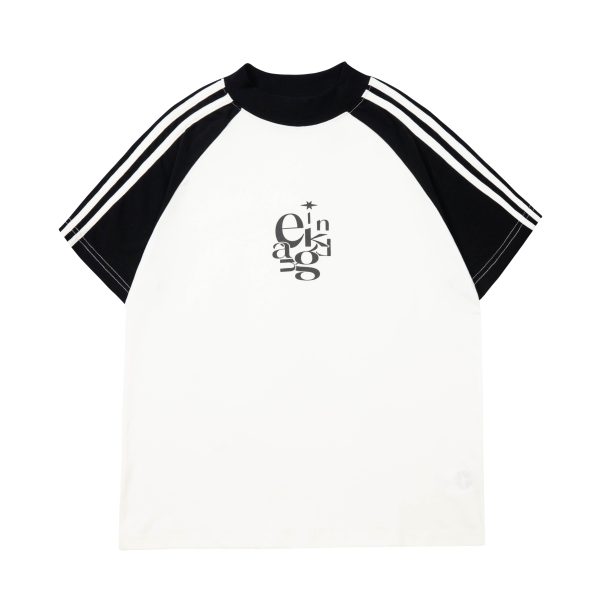 American Vintage Style Short Sleeve T-Shirt for Women, Summer Raglan Slim Fit Top, Y2K Inspired Fashion