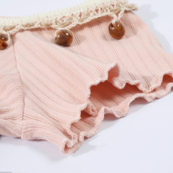 Apricot Off-Shoulder Top for Women - Summer 2025 Short-Sleeve Blouse, Casual OOTD, Vacation Essential, Trendy Fashion Piece
