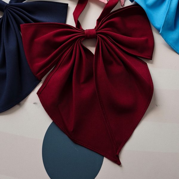 Authentic Bowtie College Style Pudding Bear JK Uniform Dress for Summer - Cute Japanese Fashion, Y2K Aesthetic, Machida Design